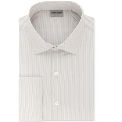 Kenneth Cole Mens Slim-Fit Flex Collar Button Down Dress Shirt