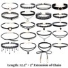 Black lace necklaces 20 pieces - 3 of 4