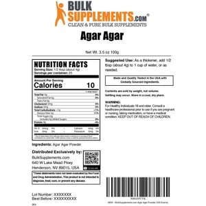 BulkSupplements Agar Agar Powder - 1 of 4
