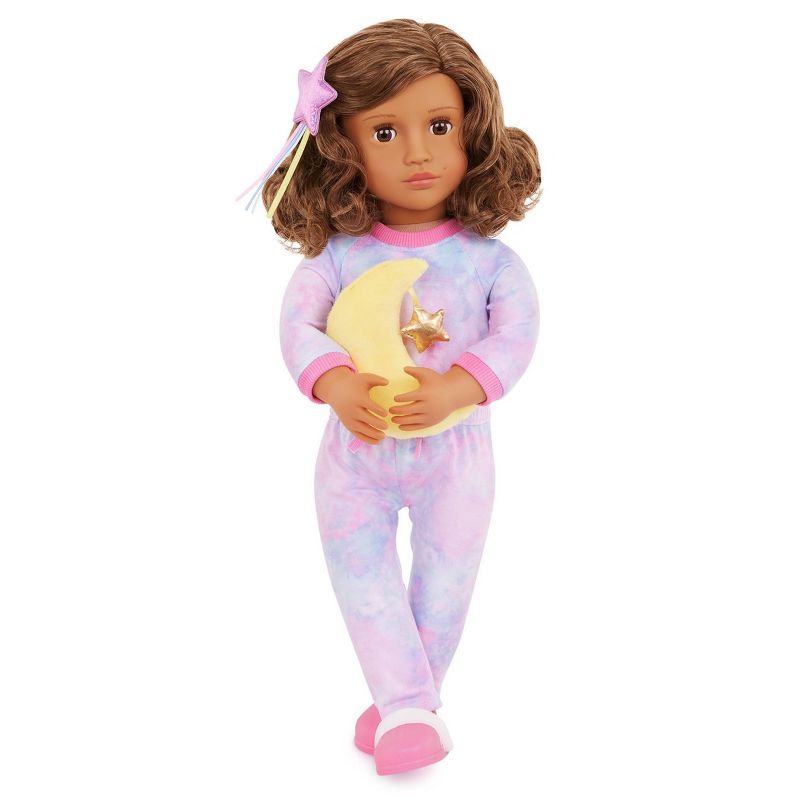Our Generation Luna Posable 18&#34; Slumber Party Doll &#38; Storybook Set, 3 of 9