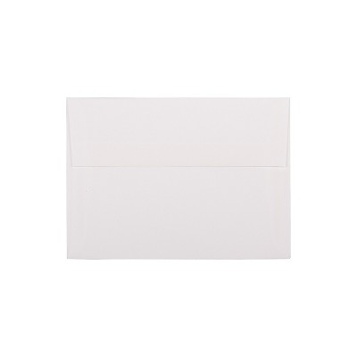 JAM Paper A7 Strathmore Invitation Envelopes 5.25 x 7.25 Bright White Linen Bulk 250/Box (191189H)
