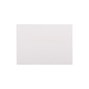 JAM Paper Strathmore A7 Invitation Envelope 5 1/4" x 7 1/4" Bright White 25/Pack (191189) - 1 of 4