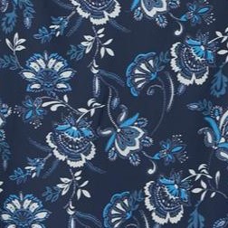 navy porcelain floral