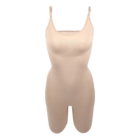 Unique Bargains Women Shapewear Tummy Control Full Bust Bodysuit Butt  Lifter Thigh Slimmer Beige Size Xl : Target