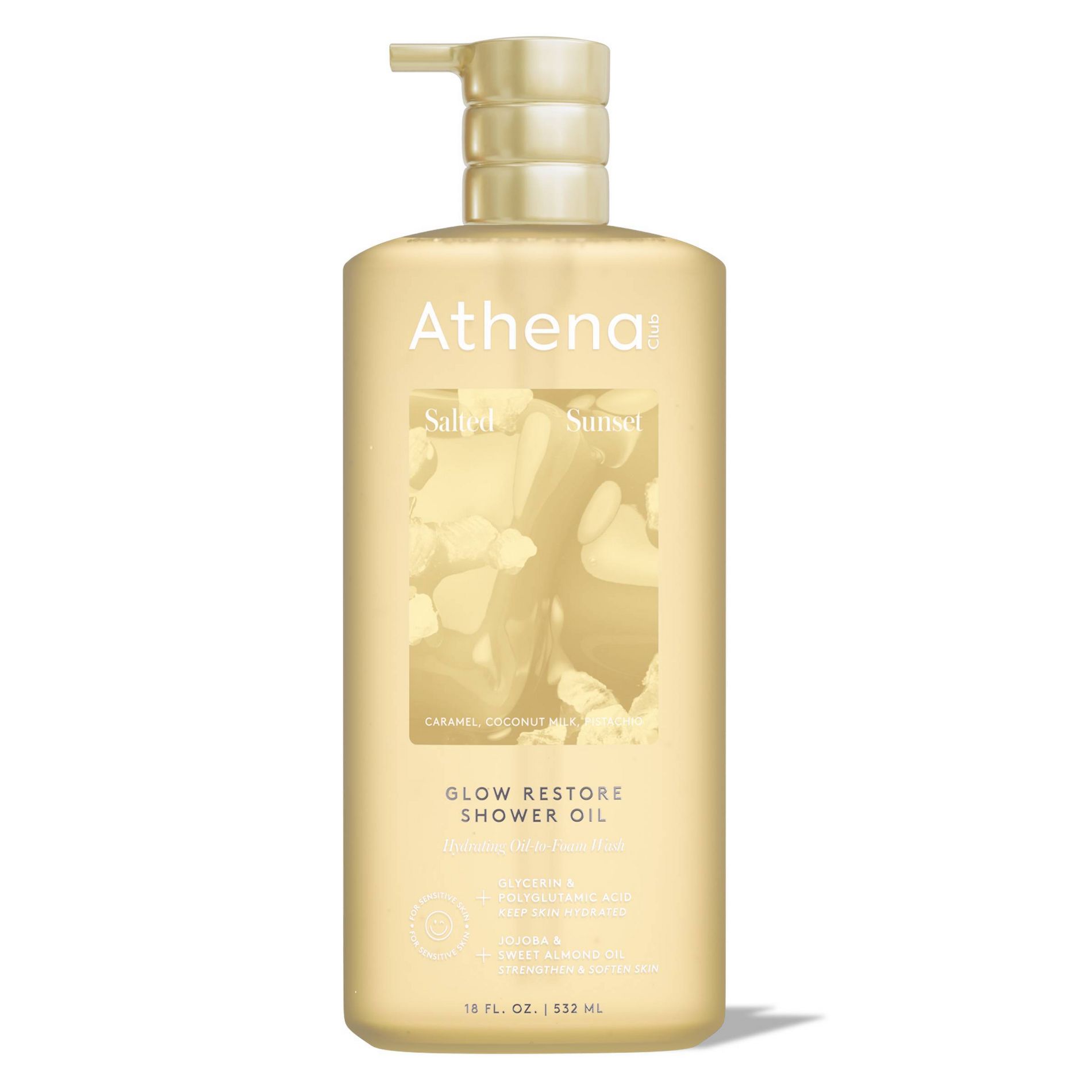 Athena Club Glow Restore Shower Oil - Salted Sunset - 18 fl oz