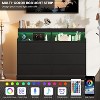 51" Wide Chest of Drawers, 6 Drawers Modern Chest, with LED Lights, Charging Station, Open Shelf, for Living Room - 4 of 4