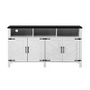 59" Modern 4-Door Sideboard Buffet Cabinet with Half-Open Storage, Adjustable Shelves, TV Stand, Living Room, Dining Room, Entryway-Panipeachy - 3 of 4