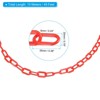 Unique Bargains Adjustable Crowd Control at Driveway Plastic Chain Barrier with Snap Hook - 2 of 4