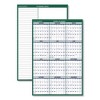 Vertical Erasable Wall Planner, 32 x 48, White/Green Sheets, 12-Month (Jan to Dec): 2025 - 3 of 4