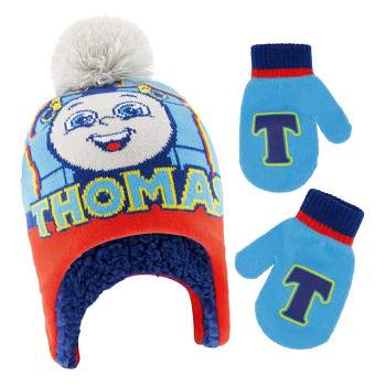 Thomas & Friends Boys Winter Hat And Mittens Set, Kids Ages 2-4