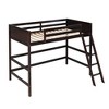 NicBex Twin Size Bunk Bed Loft Bed Pine Bed Frame with Inclined Ladder and Full Length Guardrail, No Box Spring Required, Space Saving - 3 of 4