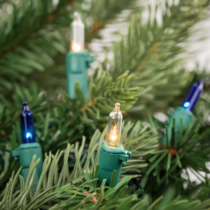 Northlight 100ct Mini String Lights Blue/Clear - 20.25' Green Wire, 2 of 8