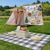 Waterproof Outdoor Rug, Reversible Plastic Straw Patio Mat, Portable Plaid Carpet for Camping, Porch, Deck, Backyard - 3 of 4
