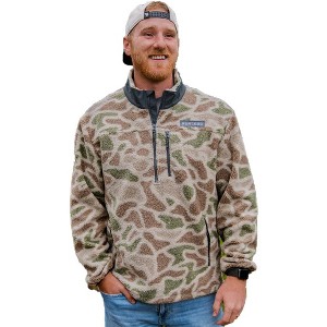 Burlebo Men's Long Sleeve Fleece Quarter Zip Sweatshirt - 1 of 3