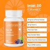 Celebrate Vitamins Iron 30 mg + Vitamin C Chewable Tablets, Grape - 2 of 4