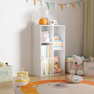 HOMLUX 5 Cube Storage Bookshelf Kids Toy Organizer Horizontal Vertical - 1 of 4