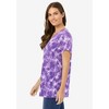 Woman Within Women's Plus Size Perfect Printed Crewneck Tunic - 3 of 4