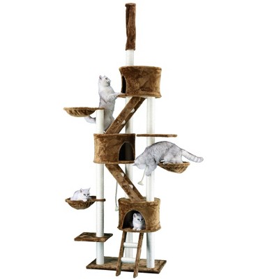 Go Pet Club 106" Cat Tree House with Sisal Covered Scratching Posts FC01