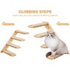 Wall Cat Tree for Climbing, 1PC Four-Step Cat Climber Shelf with Jute Scratcher Rope, Space-Saving Cat Shelf - 2 of 4