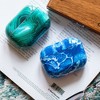 Insten Case Compatible with AirPods Pro - Soft Glossy Marble Skin Cover, Sea Blue - 3 of 4