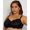 Curvy Couture Women's Luxe Lace Wireless Bralette - 2 of 4