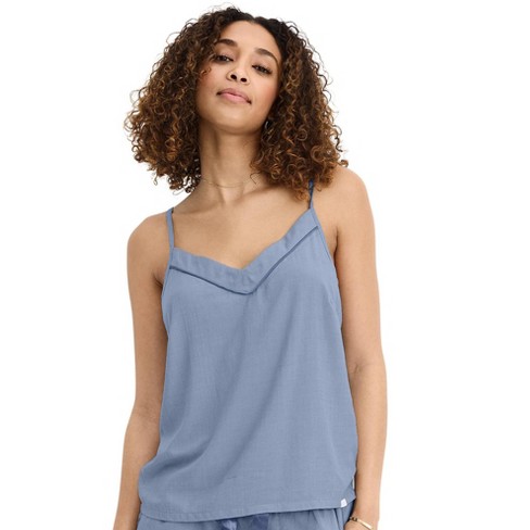 Jockey Women's Soft Touch Luxe Woven Cami L End On End Blue : Target