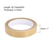 Unique Bargains Paper Adhesive Packing Tape for Masking Sealing Brown 3 Pcs - 2 of 4