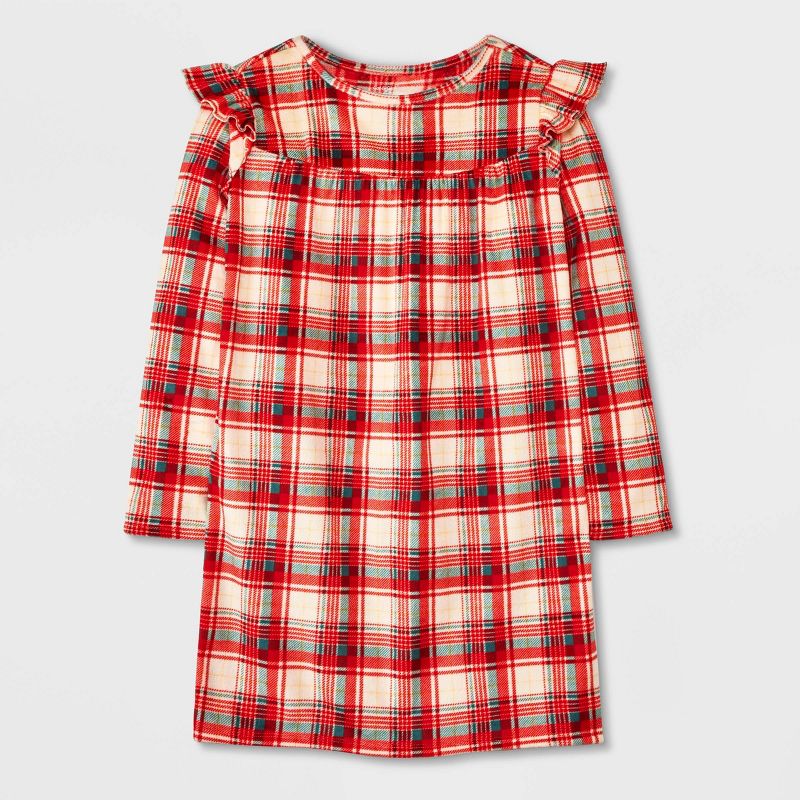 Girls' Long Sleeve NightGown - Cat & Jack™, 1 of 8