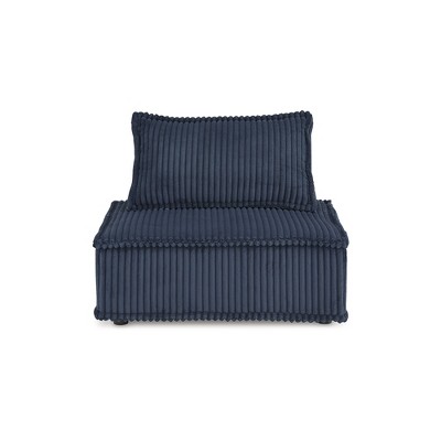 Navy Blue Polyester Modular Accent Chair
