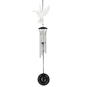 Personalization Mall Flying With Hummingbirds Personalized Initial Wind Chimes - 1 of 1
