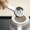 2 PCS Stainless Steel Round Teabag Tongs Tea Bag Squeezer Holder Grip(Silver) - 3 of 4