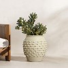 LuxenHome Coastal Beige Mgo 16.5-Inch Round Planter - 2 of 4