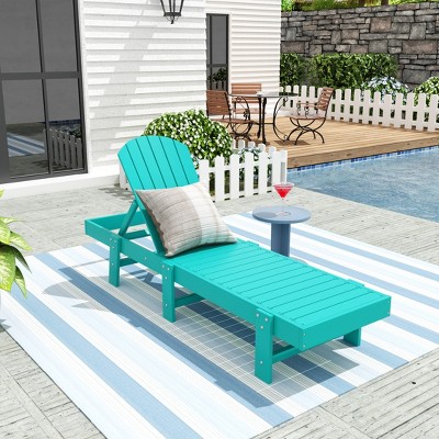 WestinTrends Dylan Adirondack Poly Reclining Chaise Lounge