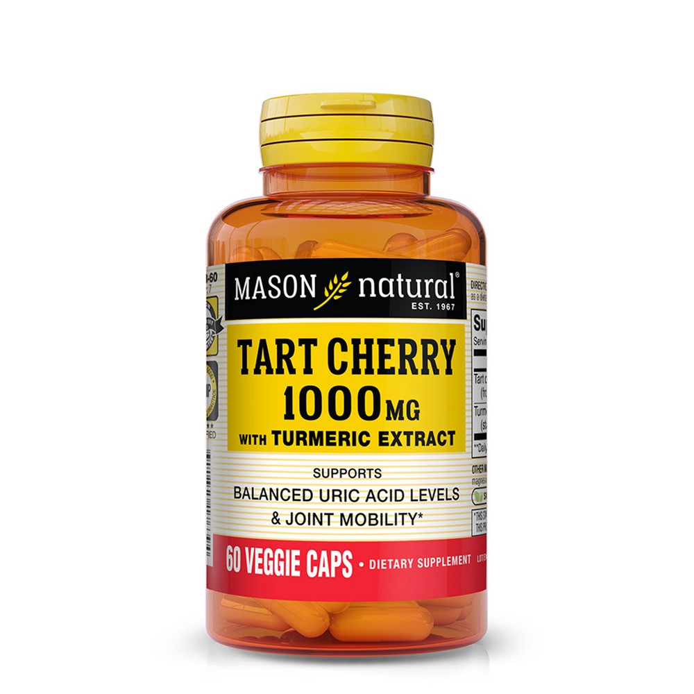 Photos - Vitamins & Minerals Mason Natural Tart Cherry with Turmeric Dietary Supplement - 60ct 