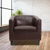 Flash Furniture LeatherSoft Lounge Chair with Sloping Arms - 2 of 4