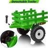 12V 25W Kids Powered Electric Tractor, Toddler Ride On Car w/Remote Control, LED Headlights, Gear Shift, MP3 Player USB Port for Kids 3-6 Years - 4 of 4