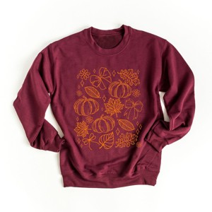 Simply Sage Market Fall Decorations Outline Sweatshirt - 1 of 4