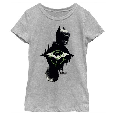Girl's The Batman Mirror Riddler Skyline T-shirt : Target