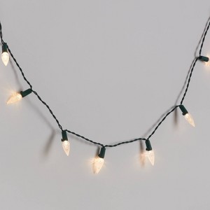 50ct Solar LED Faceted Christmas Indoor Outdoor String Lights with Green Wire - Wondershop™ - 1 of 4
