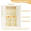 TIRAMISUBEST High Freestanding Kitchen Pantry Large Cupboard Storage Cabinet with 2 Drawers, 2 Adjustable Shelves, 8 Door Shelves for Kitchen - 3 of 4