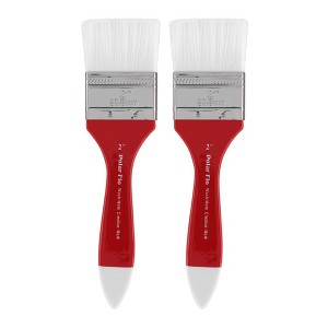 Creative Mark Polar Flo Professional Watercolor Brushes - Assorted Shape  - Short Handle, Nickel-Plated Seamless Brass Ferrule - Art Paint Brushes for - 1 of 4
