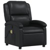 VidaXL Massage Recliner Chair Black Faux Leather - 3 of 4