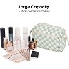 Narwey Checkered Makeup Bag Women Wide-open Make up Bag - 3 of 3