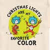 Men's - The Cat in the Hat - Christmas Lights Are My Favorite Color Short Sleeve Graphic T-Shirt - 2 of 4