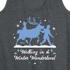 Women's - Frozen 2 - Walking In A Winter Wonderland Christmas Graphic Racerback Tank - 2 of 4