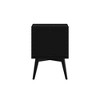 Alpine Furniture,Flynn Mid Century Modern 2 Drawer Nightstand, Black - 4 of 4