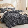 3 Pieces Boho Duvet Cover Set for All Seasons Soft Shabby Chic Embroidery Boho Bedding - 2 of 4
