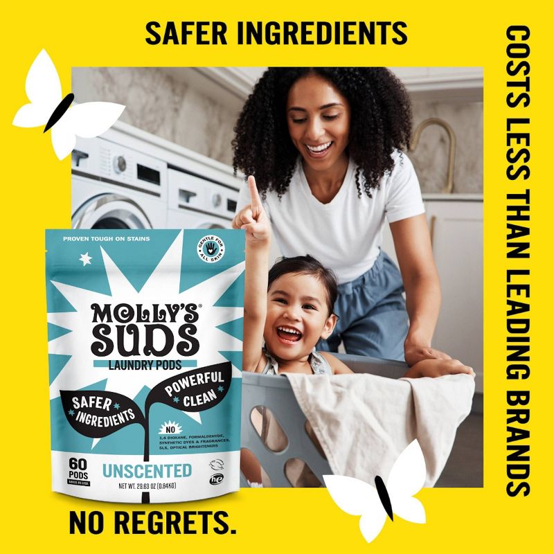 Molly&#39;s Suds Unscented Laundry Pods - 60ct, 5 of 9