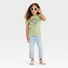 Toddler Girls' Friendsies Bears Graphic T-Shirt - Cat & Jack™ Olive Green - 4 of 4