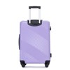 TUYOHW 3 Piece Luggage Sets PC+ABS Lightweight Suitcase with Two Hooks, Spinner Wheels - 3 of 4